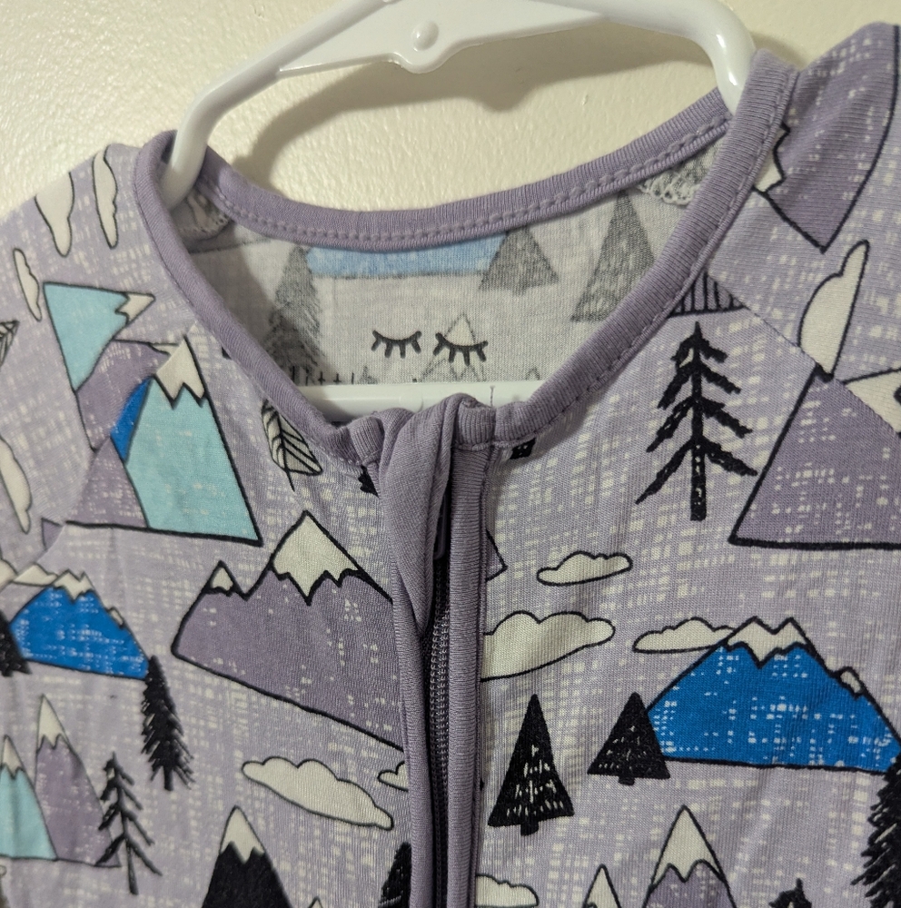 Little Sleepies OG Mountains Zippy PJs size 3-6 Months - Picture 2 of 12